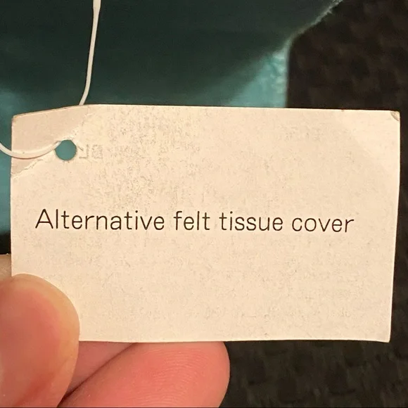 Decorative Blue Tissue Box Cover Teal Felt Rectangle New Gift Home Decor - Picture 2 of 5